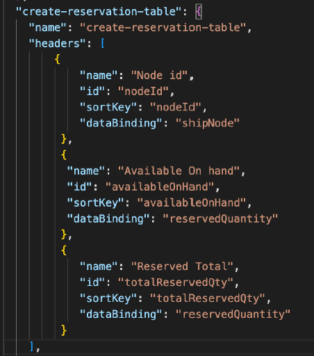 Captura de tela do site buc-table-config.json
