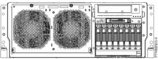 Picture of the disk drive backplane