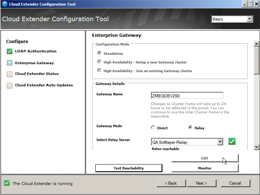 Сведения об авторизации сертификата Enterprise Gateway