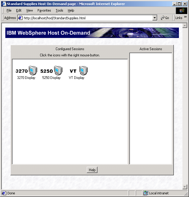 Privzeta stran namizja HOD