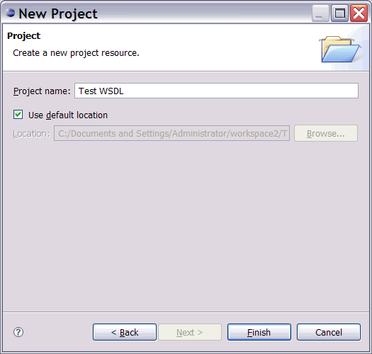 Naming your new project Naming your new project