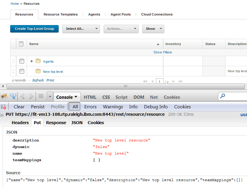 使用 Web 瀏覽器延伸來監視伺服器使用的 JSON 字串