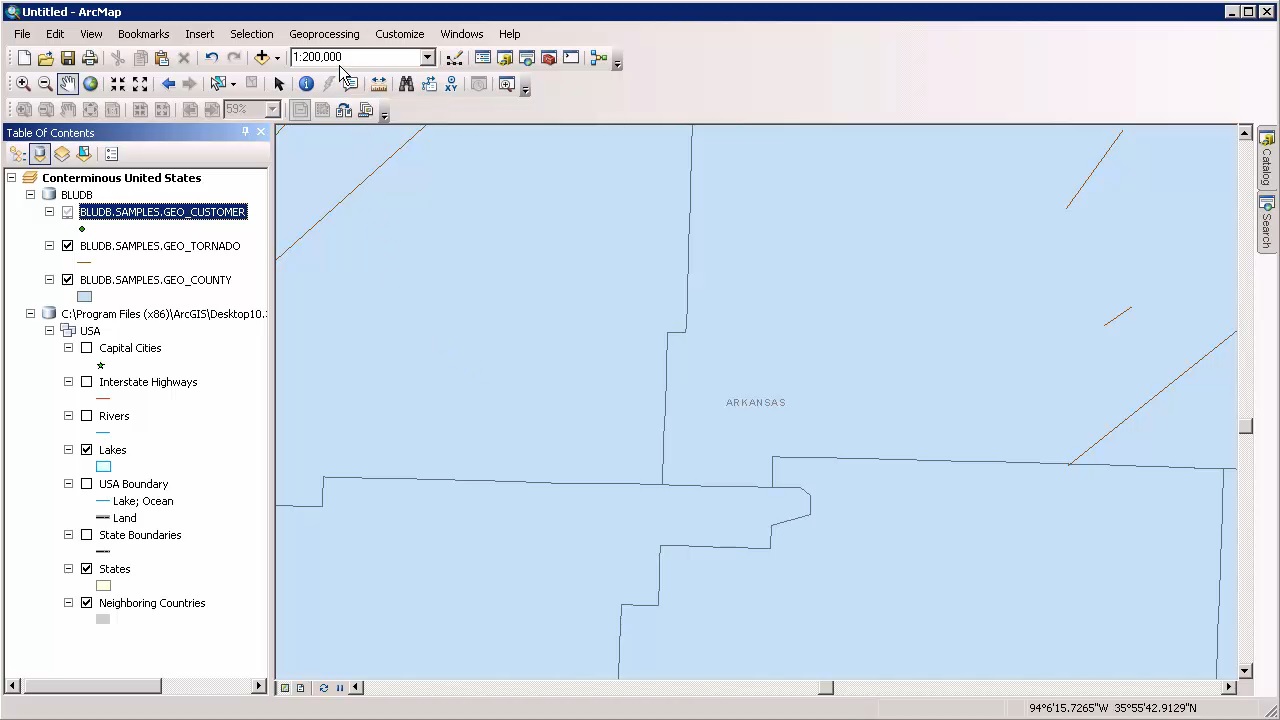 Zooming out from the selected area