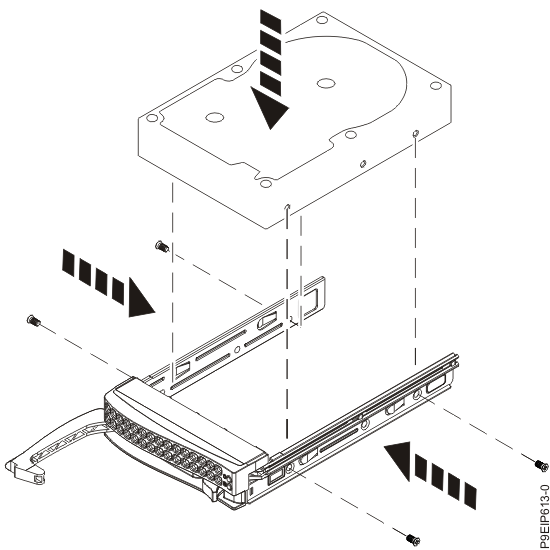 Mounting the 3.5-inch drive in the tray