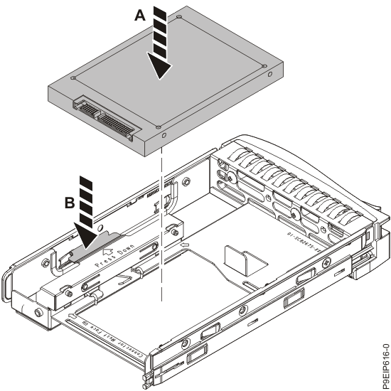 Mounting the 2.5-inch drive in the tray