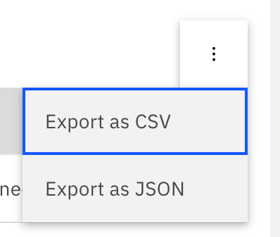 导出分析数据 UI 控件