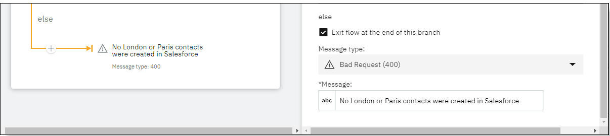 "此分支末尾的出口流" 样本设置 "此分支末尾的出口流" 样本设置