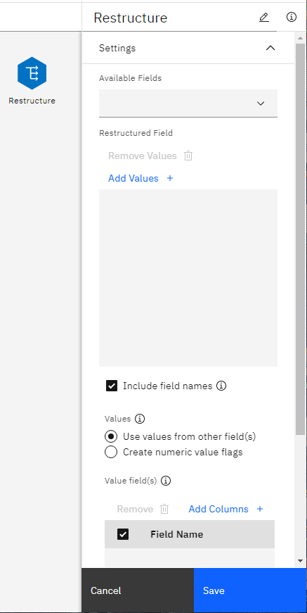 重新结构化节点
