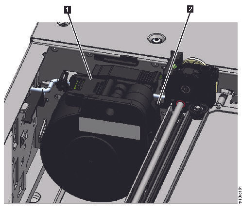 位于停放位置的电缆盘电缆