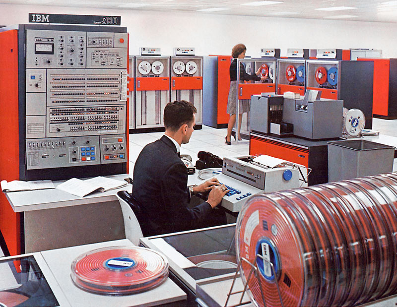 [↑] The colorful IBM System/360, 1960s.