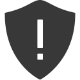 icons warning shield