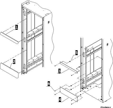 1U and 3U filler panel figure and part numbers