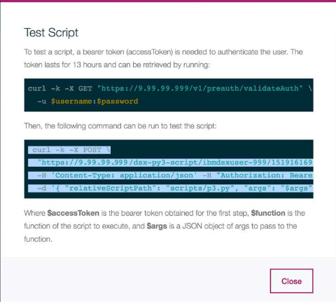 Test script
