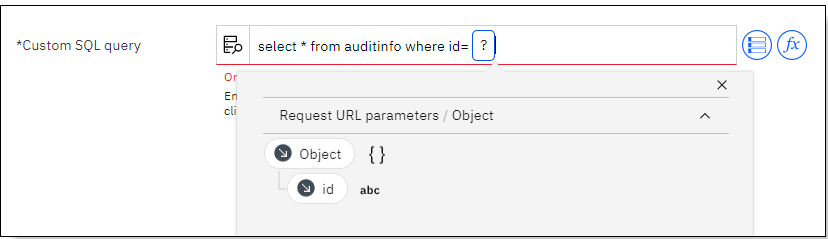 Using a question mark to select a mapping