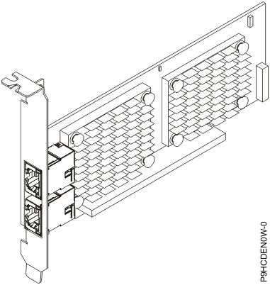PCIe2 2-port 10 GbE BaseT RJ45 adapter (FC EL55 or FC EN0W)