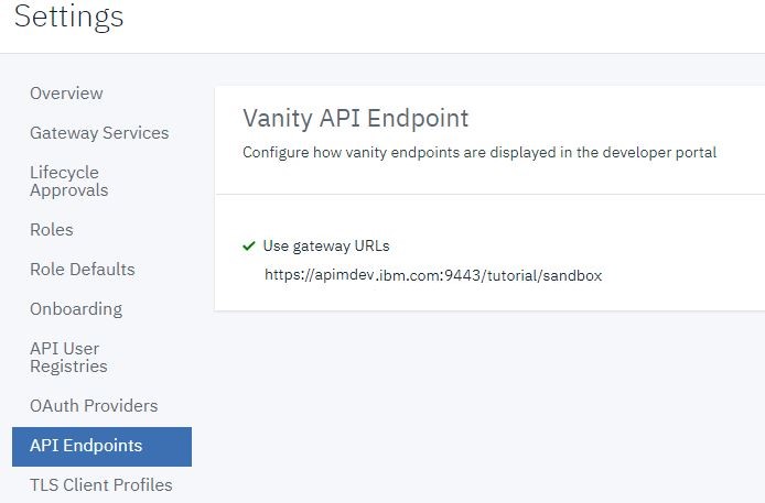 API endpoints