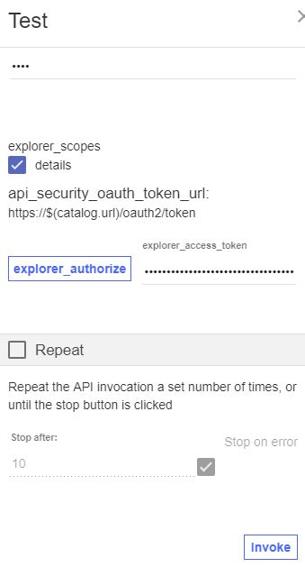 Input OAuth token