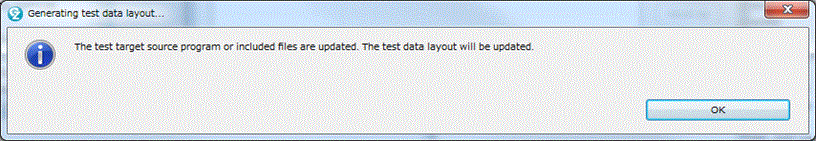 Generating test data layout window