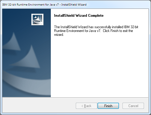 Windows: Installing IBM Java 7