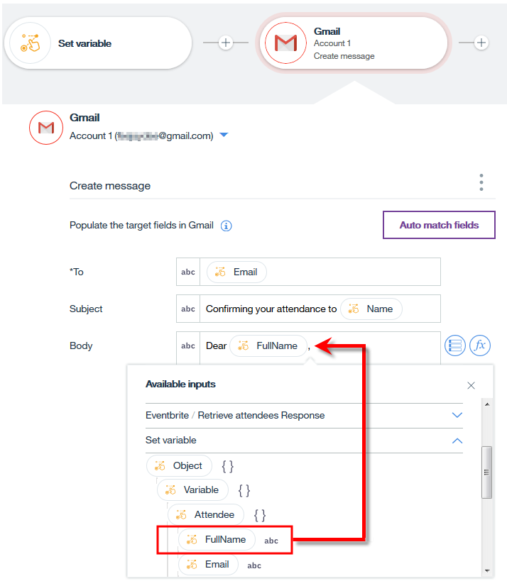 Adding a reusable mapping for Gmail Adding a reusable mapping for Gmail