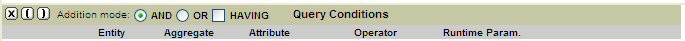 Query Conditions title bar