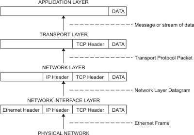 Movement of information from host to application