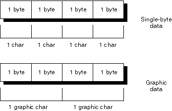 Comparing Single-byte and graphic data