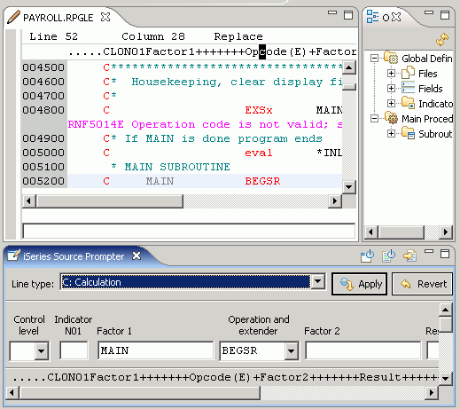 Source Prompter view
