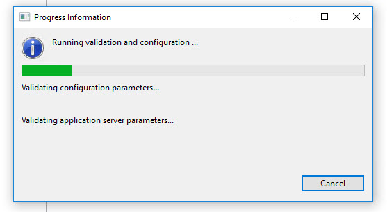 Configure WebSphere Progress
