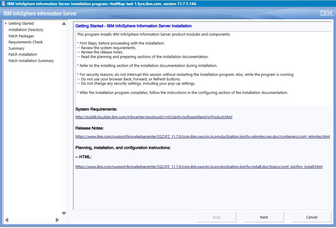 Installer getting started