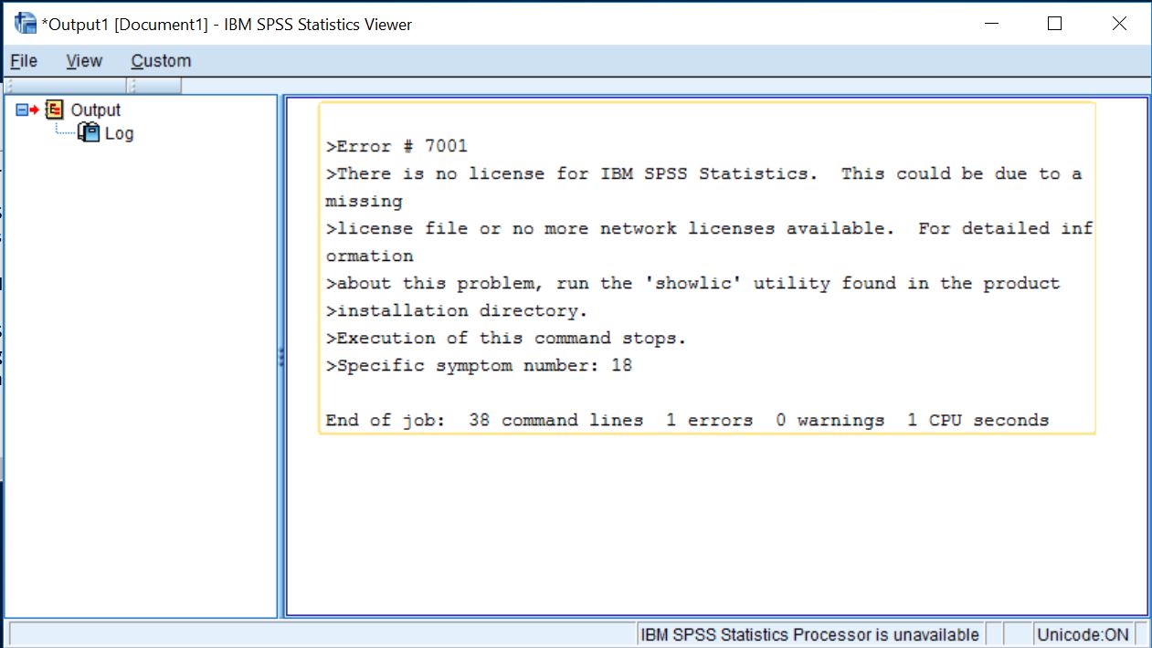 ibm spss license authorization wizard will not open windows