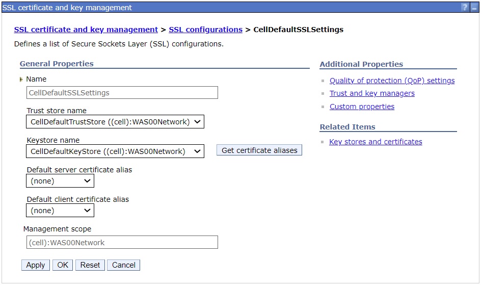 CellDefaultSSLSettings