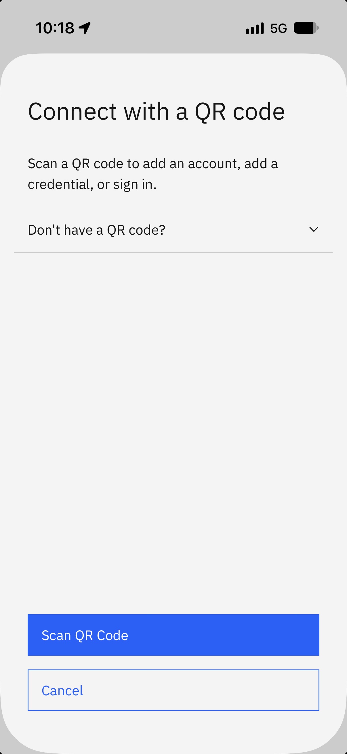 Camera permission prompt on iOS