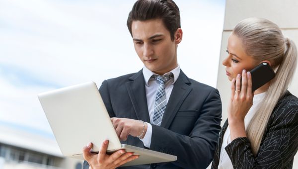 Woman opening case via phone