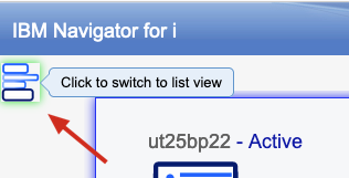 IBM Navigator Dashboard List View Icon