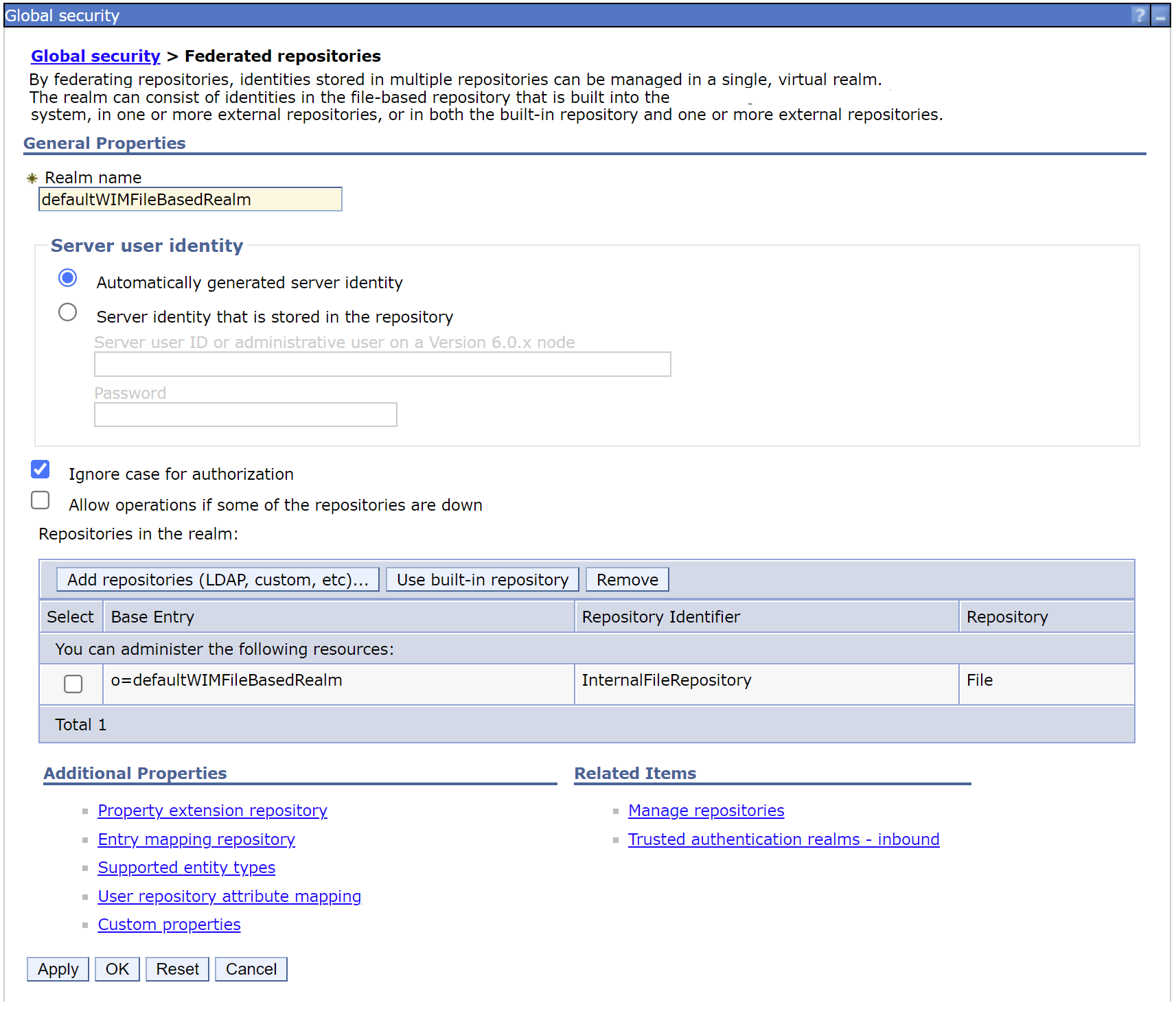 Federated Repository