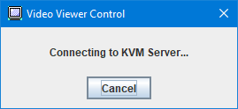 IMM Remote Control - Connecting to KVM Server