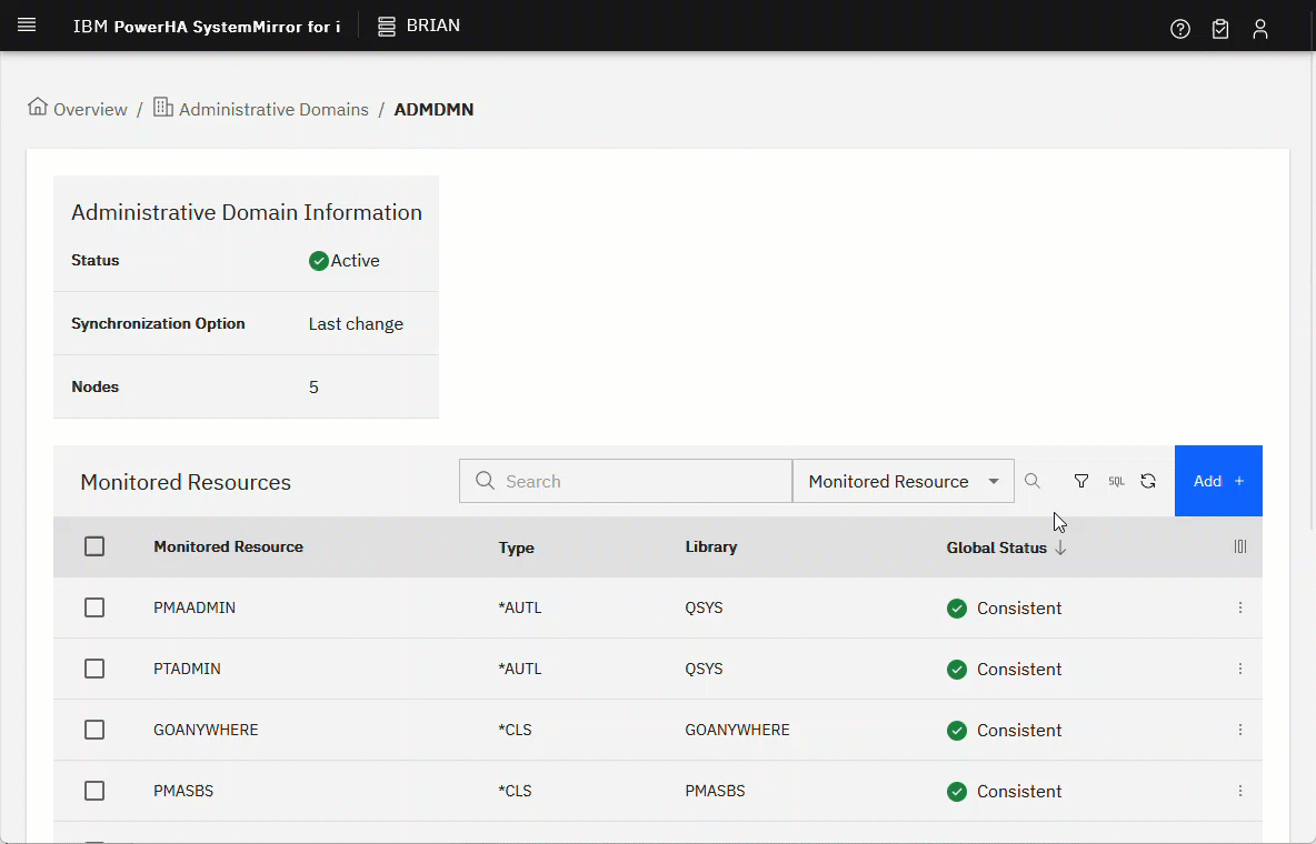 PowerHA SQL