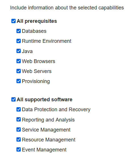 Related Software Capabilities
