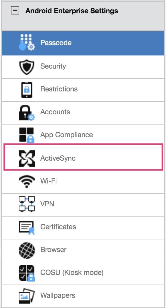 Android Enterprise Mail