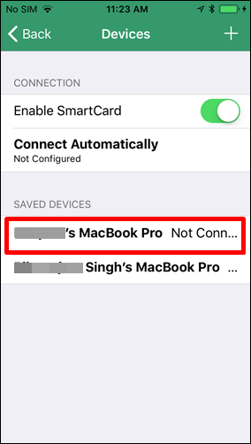 Pairing with computer