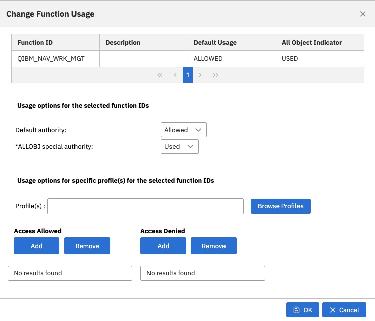 Change ID panel