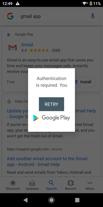 DO app install error