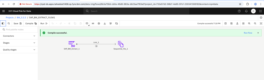 Compile the flow