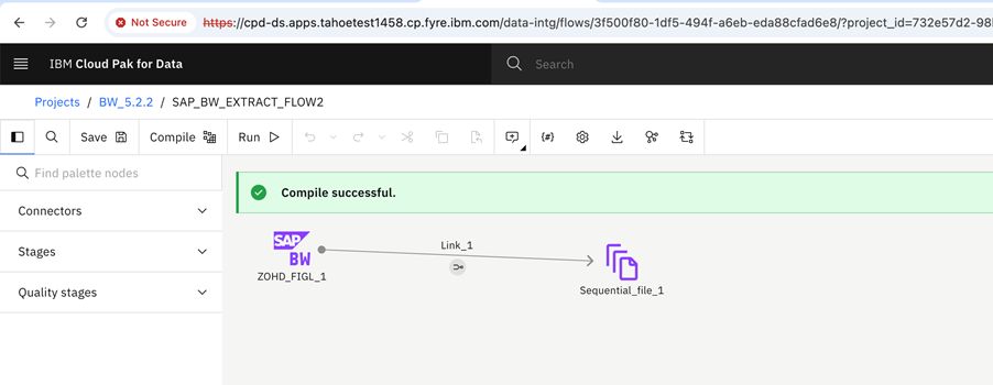 Save and compile the flow