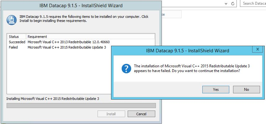 Failure While Installing Microsoft Visual C 15 Redistributable Update 3