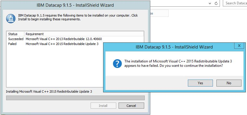 microsoft visual c++ 2019 failed to install