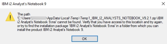 Error Accessing Feature When Launching I2 Analyst S Notebook