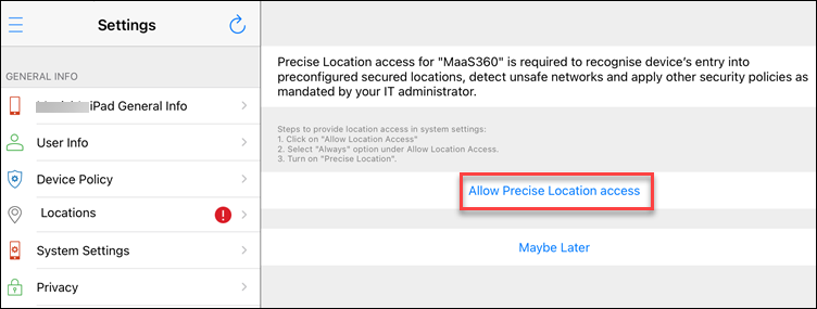 Precise off behavior