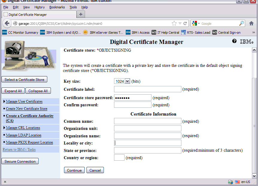 object signing cancel